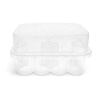 Clear plastic vial holder